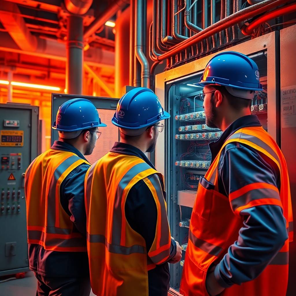 Equipe Protovolt Engenharia em projeto elétrico